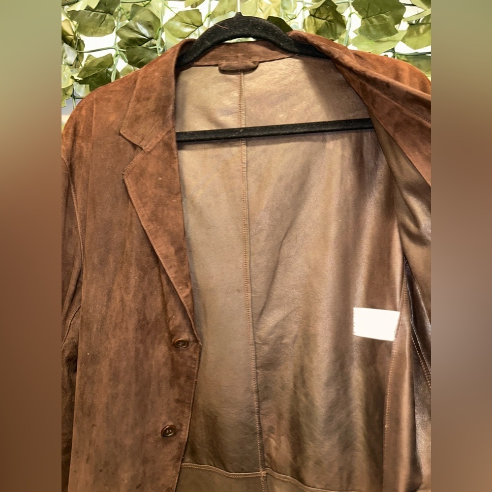 Used Vintage Men’s Leather Size M/L - Picture 3 of 11
